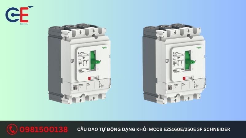 Ưu điểm của cầu dao tự động dạng khối MCCB EZS160E/250E 3P Schneider