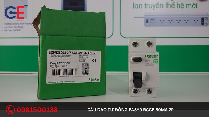 Ưu điểm của cầu dao tự động Easy9 RCCB 30mA 2P