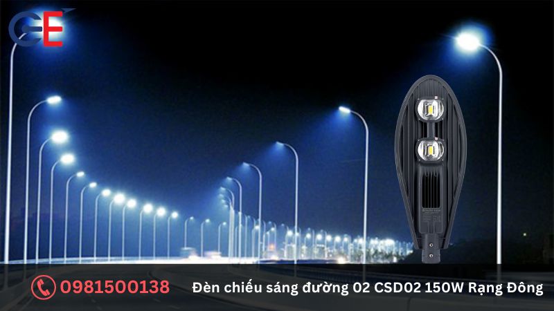 Ưu điểm của đèn chiếu sáng đường Rạng Đông CSD02 150W