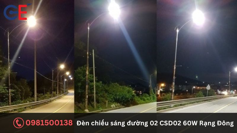 Ưu điểm của đèn chiếu sáng đường Rạng Đông CSD02 60W