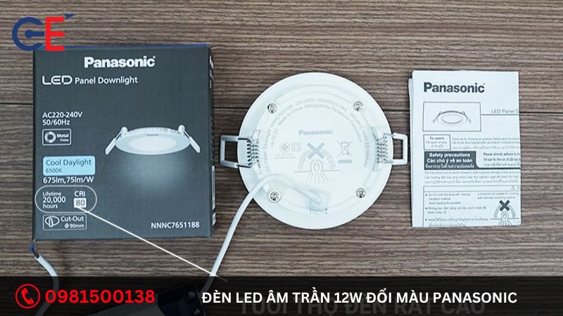 Ưu điểm của đèn Led âm trần 12W đổi màu Panasonic