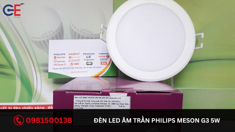 Ưu điểm của đèn LED âm trần Philips Meson G3 5W