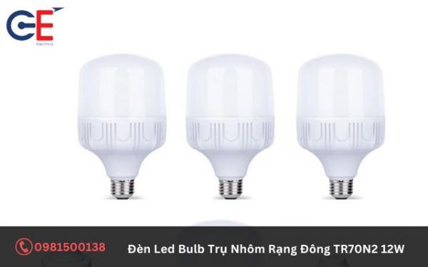 Ưu điểm của đèn Led Bulb Trụ Nhôm Rạng Đông TR70N2 12W