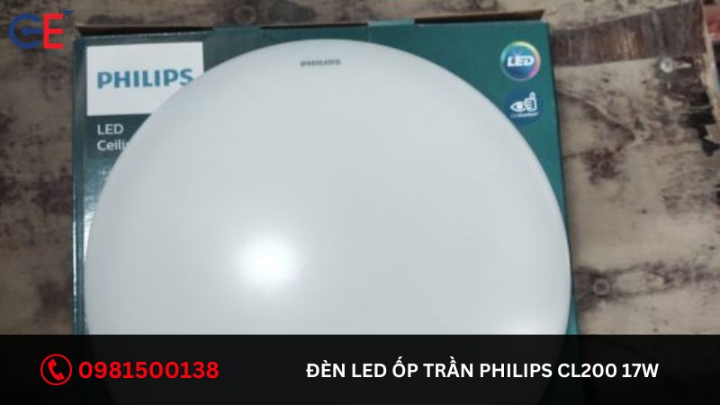 Ưu điểm của đèn LED Ốp Trần Philips CL200 17W