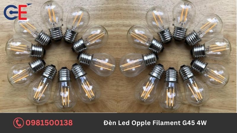 Ưu điểm của đèn Led Opple Filament G45 4W