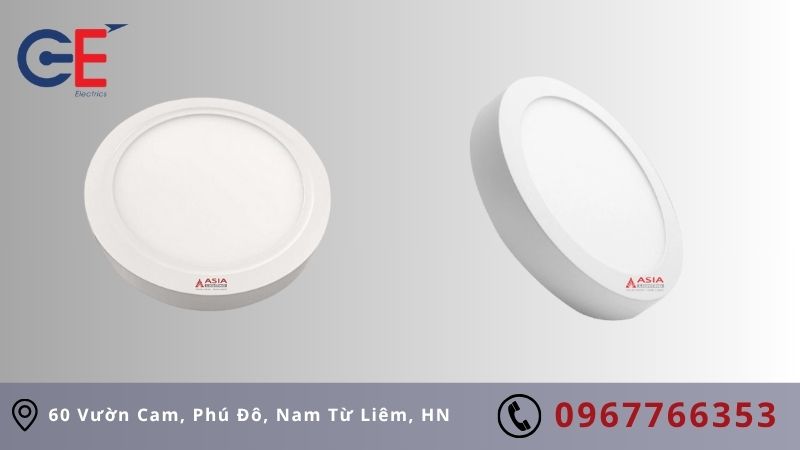 Ưu điểm của đèn ốp trần tròn 12W Asia 