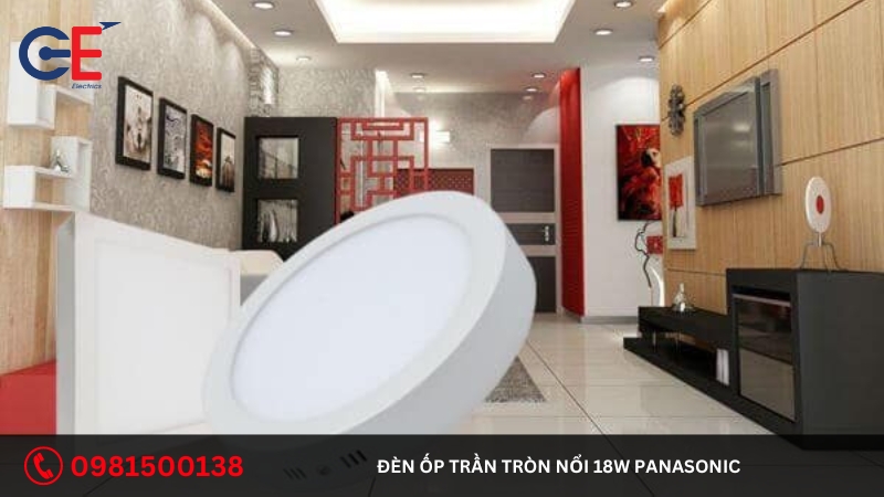 Ưu điểm của đèn ốp trần tròn nổi 18W Panasonic 