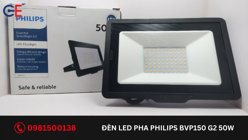 Ưu điểm của đèn LED Pha Philips BVP150 G2 50W