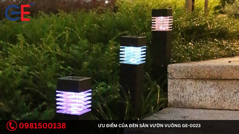 Ưu điểm của đèn sân vườn vuông GE-0023