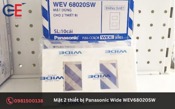 Ưu điểm của mặt 2 thiết bị Panasonic Wide WEV68020SW
