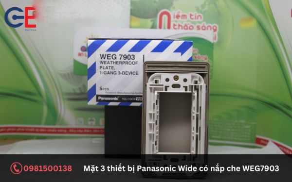 Ưu điểm của mặt 3 thiết bị Panasonic Wide WEG7903