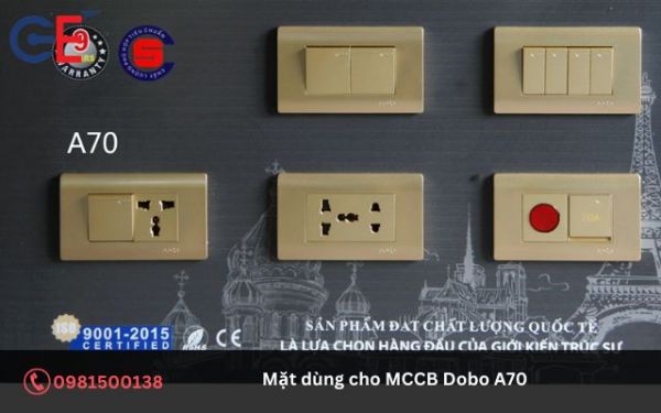 Ưu điểm của mặt dùng cho MCCB Dobo A70-DZ70-S