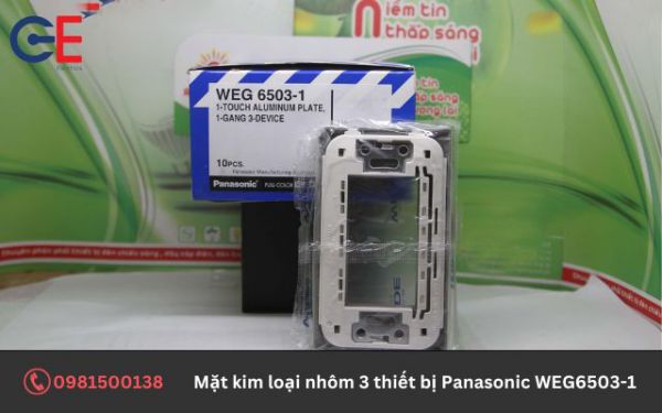 Ưu điểm của sản phẩm mặt kim loại nhôm 3 thiết bị Panasonic WEG6503-1
