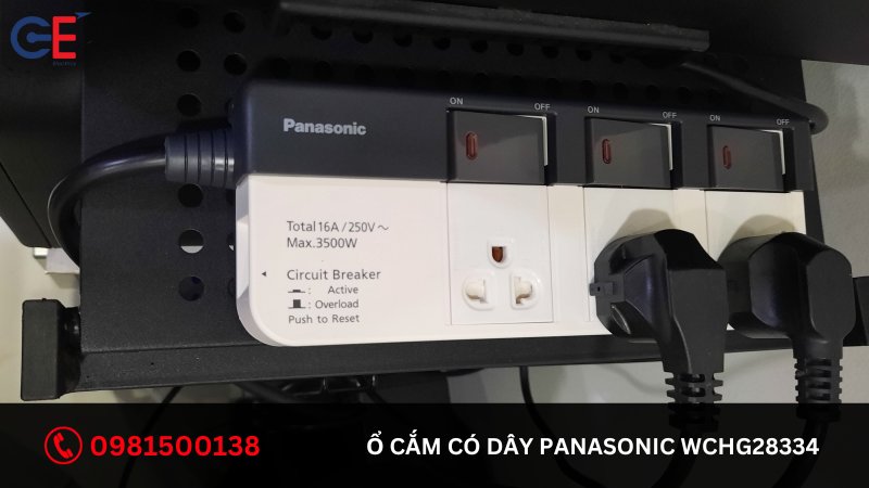 Ưu điểm của ổ cắm có dây Panasonic WCHG28334