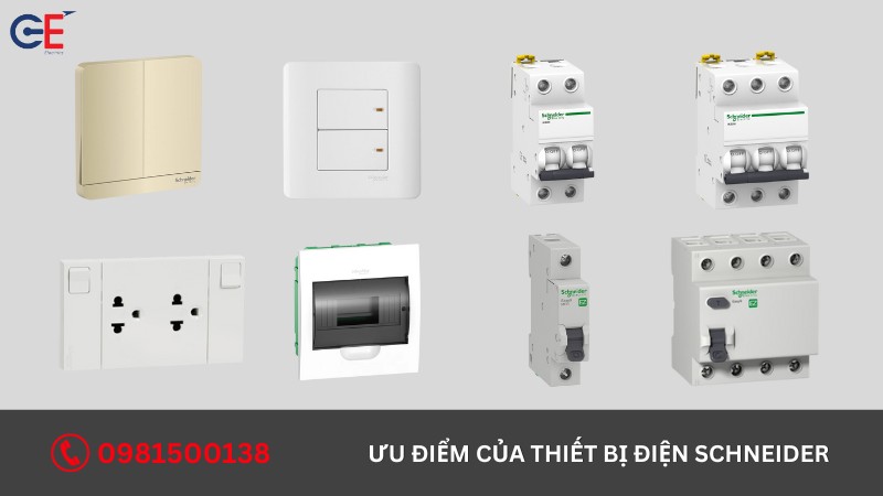 Ưu điểm của thiết bị điện Schneider