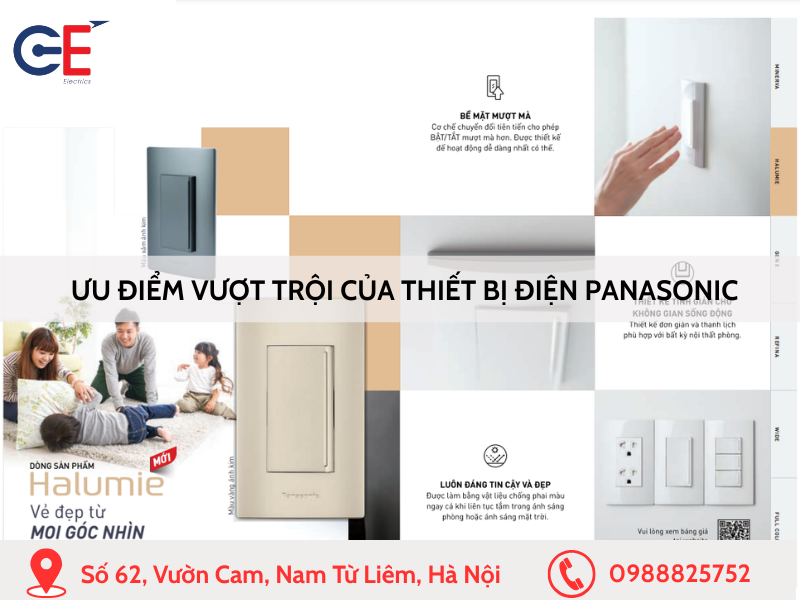 ưu điểm vượt trội của thiết bị điện Panasonic