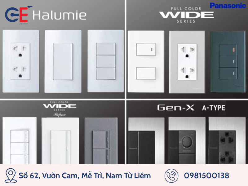 Công tắc ổ cắm Uten hay Panasonic